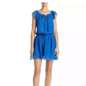 Kobi Halperin Cobalt blue "Darcie" dress silk cotton blend size XS